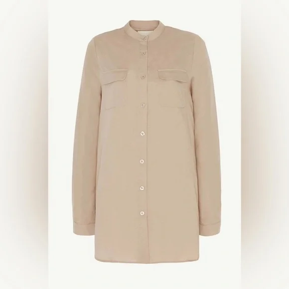 VEILED- Lamia Cotton Linen Button Down Top - Picture 4 of 5